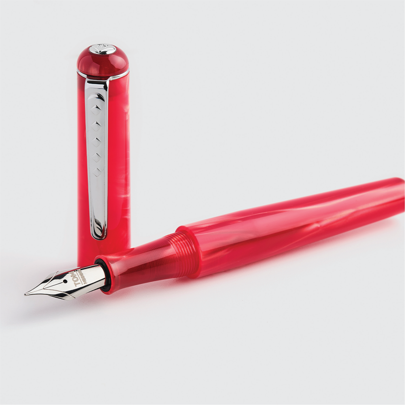 Tom Hessin Charles Collection Fountain Pen Exhibition Red