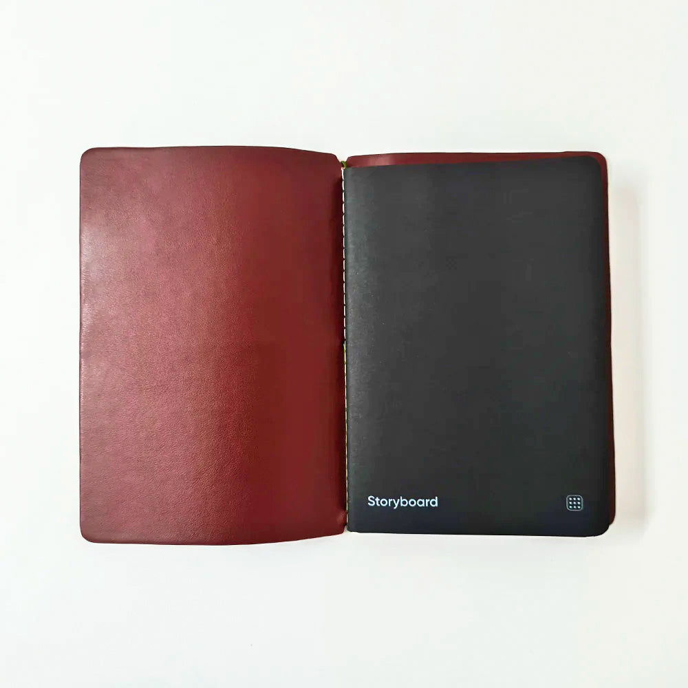 Endless Explorer Refillable Cactus Leather Regalia Paper Journal Maroon by Endless at Cult Pens