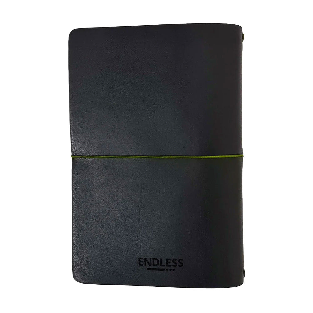 Endless Explorer Refillable Cactus Leather Regalia Paper Journal Black by Endless at Cult Pens