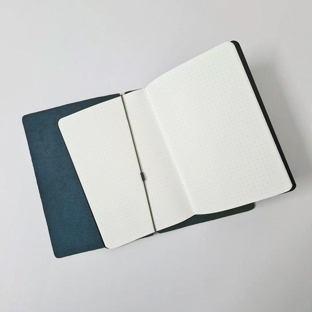 Endless Explorer Refillable Leather Regalia Paper Journal Blue by Endless at Cult Pens