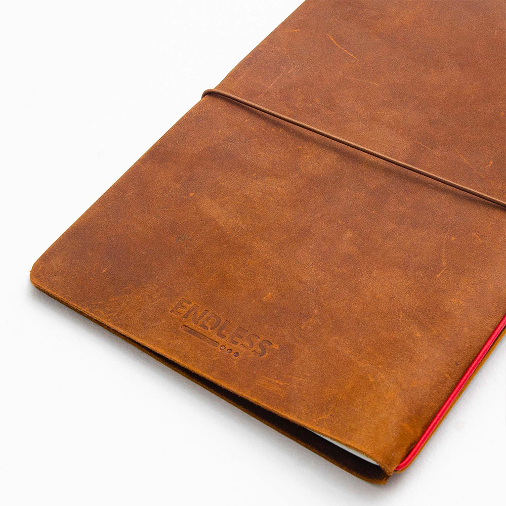 Endless Explorer Refillable Leather Regalia Paper Journal Brown by Endless at Cult Pens