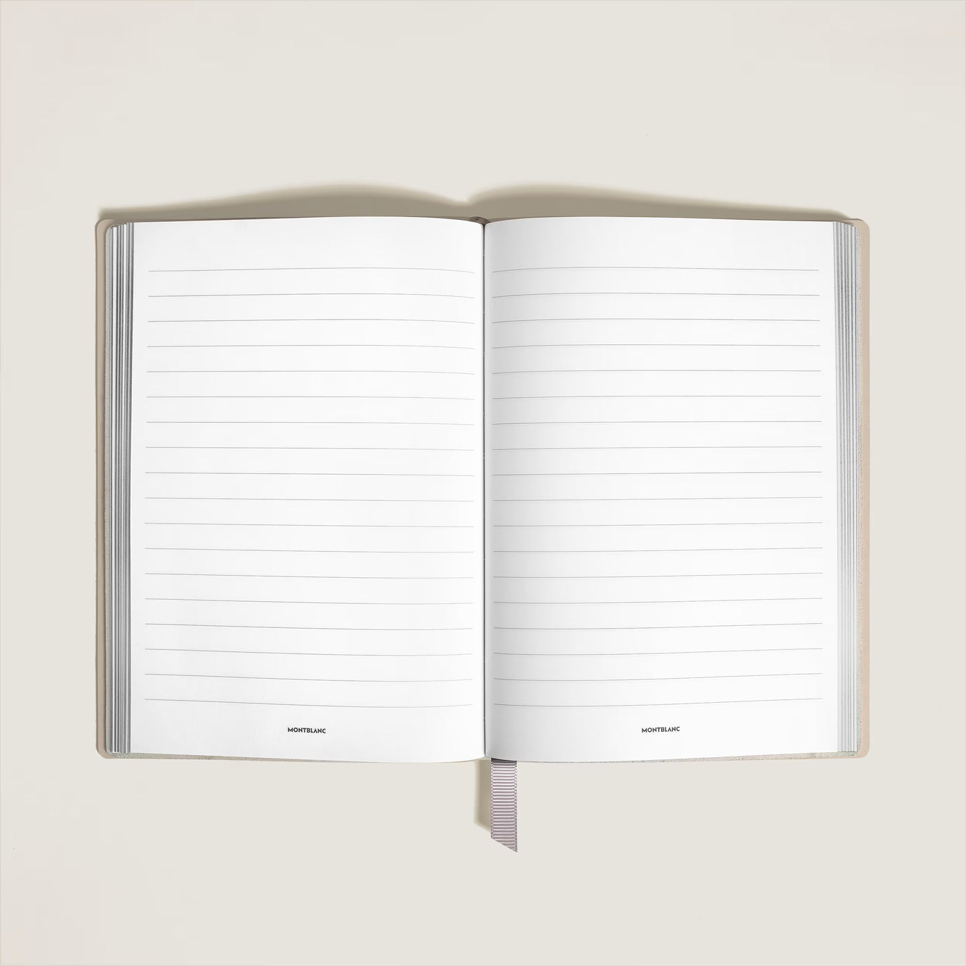 Montblanc Medium Notebook Cloudy Beige Leather Lined