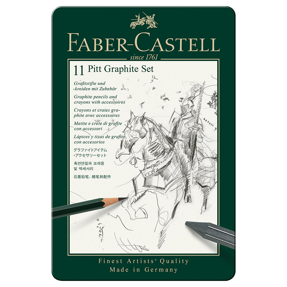 Faber-Castell Pitt Monochrome Graphite Set Small by Faber-Castell at Cult Pens
