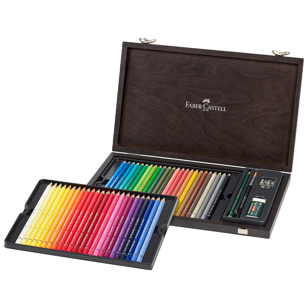 Faber-Castell Albrecht Dürer Artists' Watercolour Pencils Wooden Case of 48 by Faber-Castell at Cult Pens