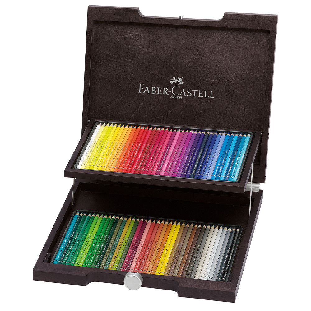 Faber-Castell Albrecht Dürer Artists' Watercolour Pencils Wooden Case of 72 by Faber-Castell at Cult Pens