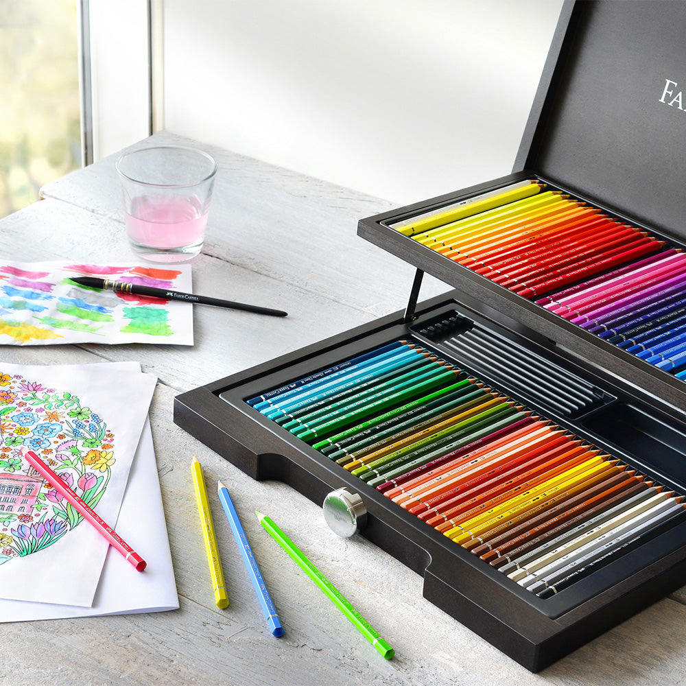 Faber-Castell Albrecht Dürer Artists' Watercolour Pencils Wooden Case of 72 by Faber-Castell at Cult Pens
