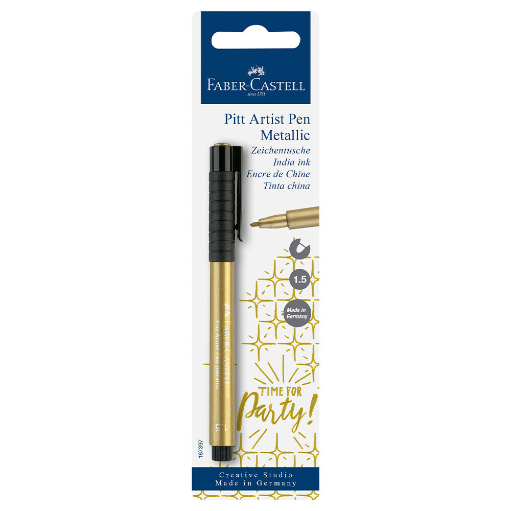 Faber-Castell Pitt Artist Pen Metallic Gold by Faber-Castell at Cult Pens