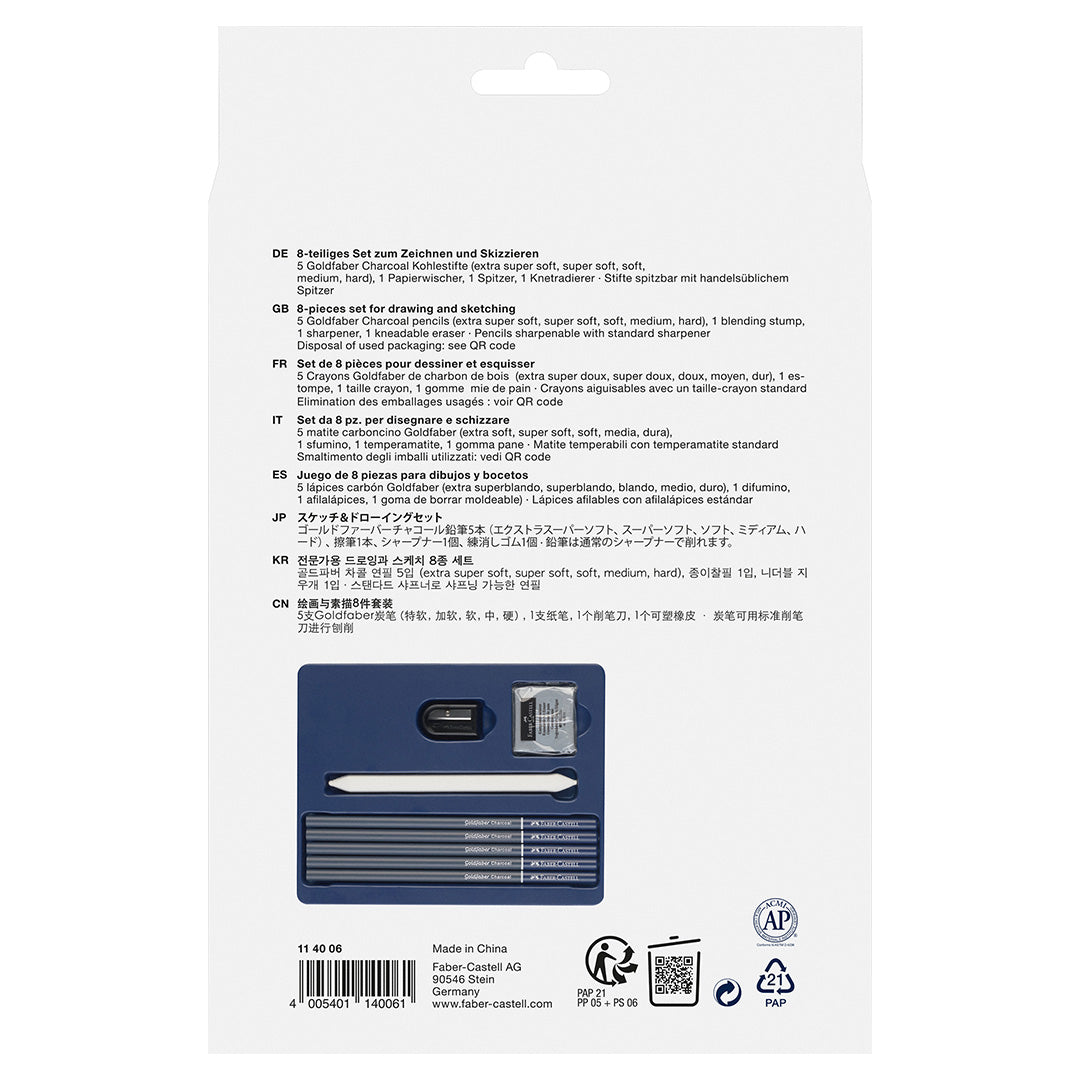 Faber-Castell Goldfaber Charcoal Set of 9