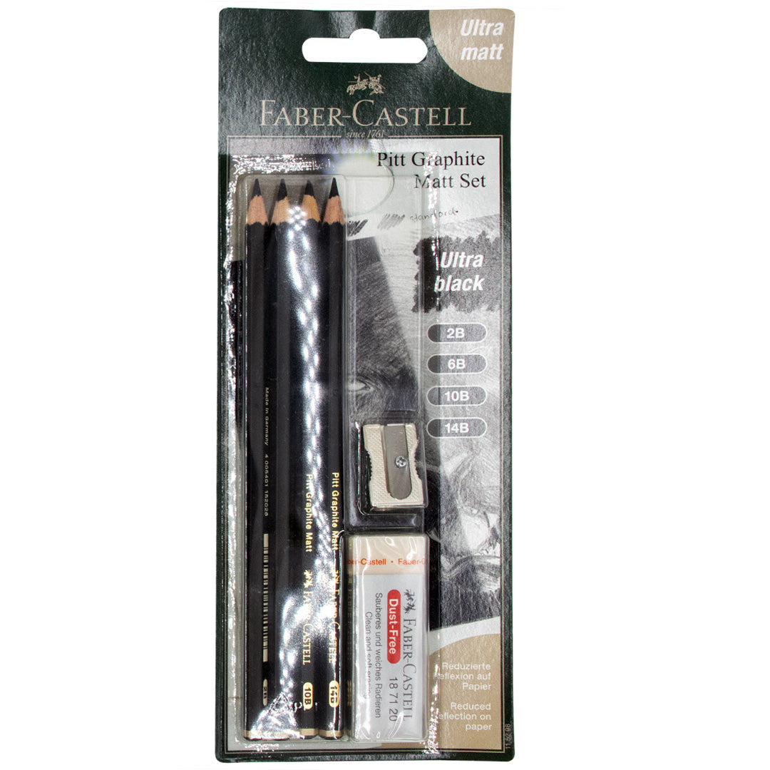 Faber-Castell Pitt Graphite Matt Pencil Set of 4