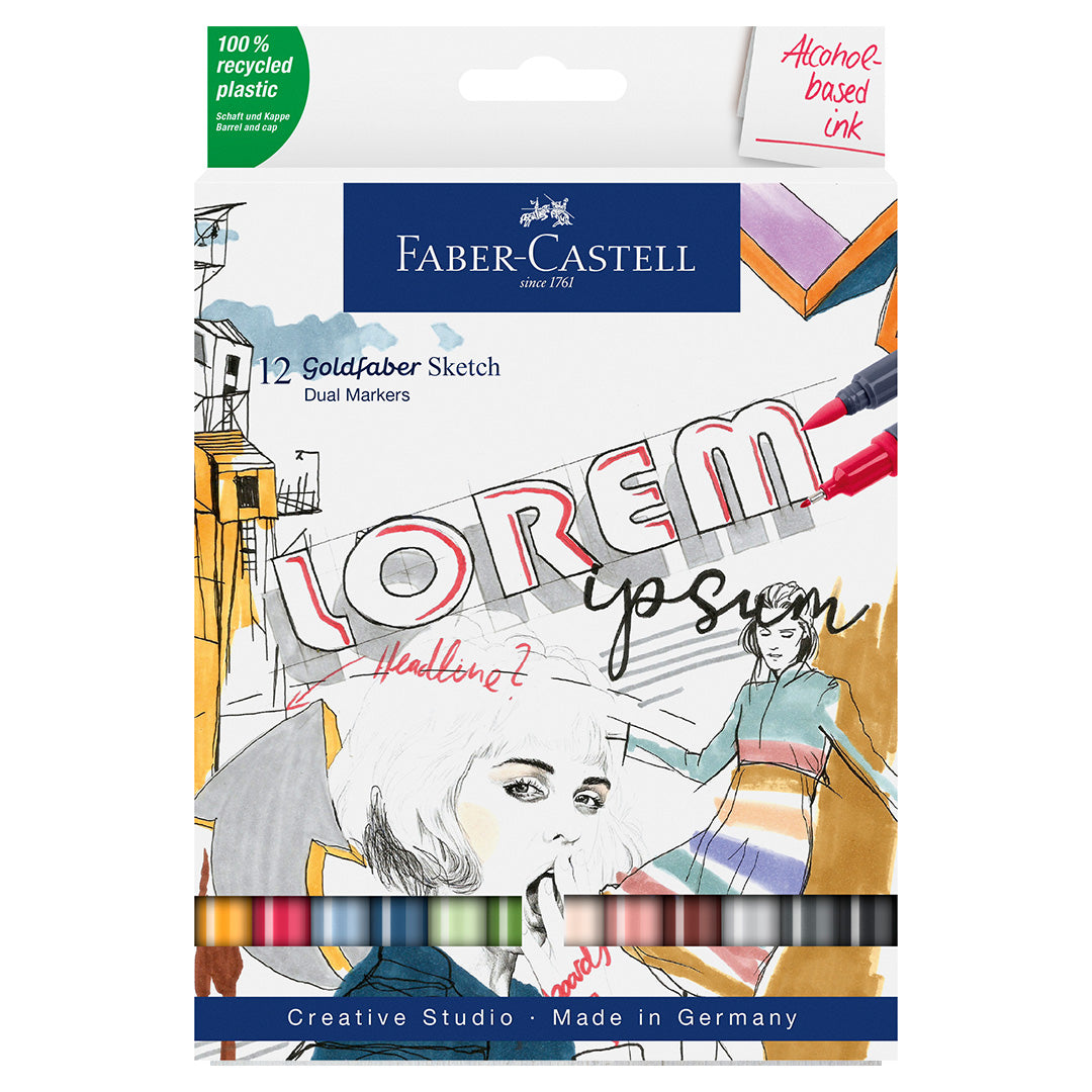 Faber-Castell Goldfaber Sketch Marker Set of 12
