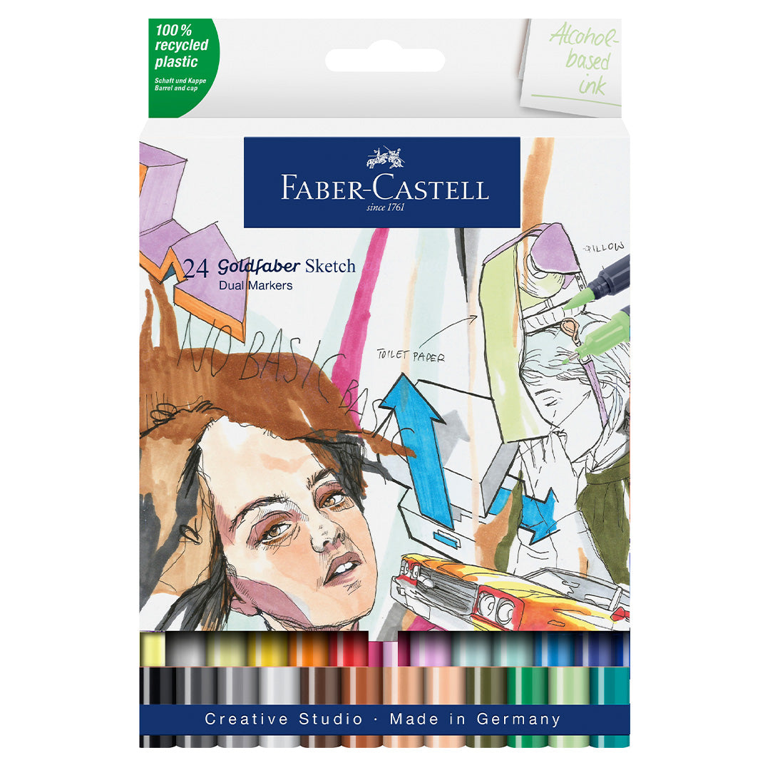 Faber-Castell Goldfaber Sketch Marker Set of 24