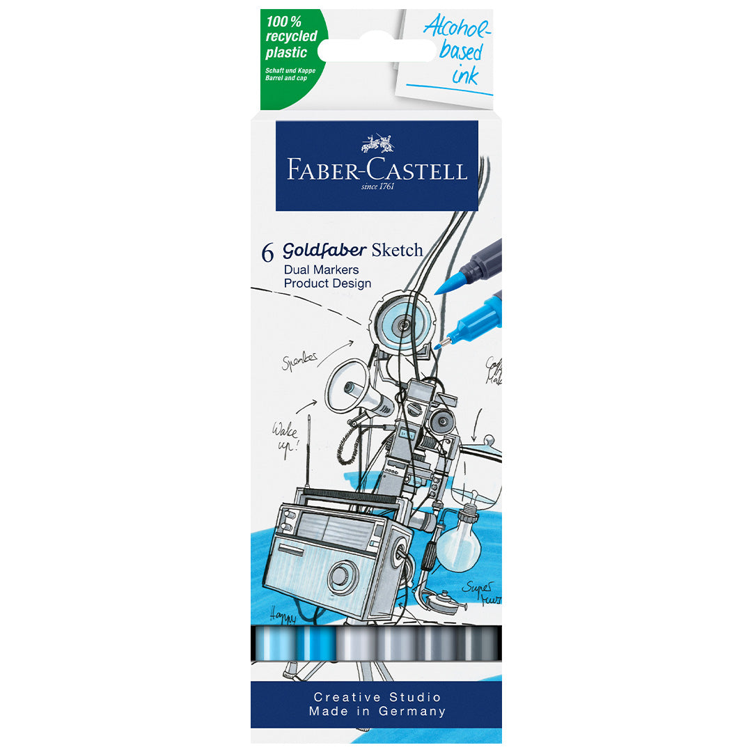 Faber-Castell Goldfaber Sketch Marker Set of 6 Product Design