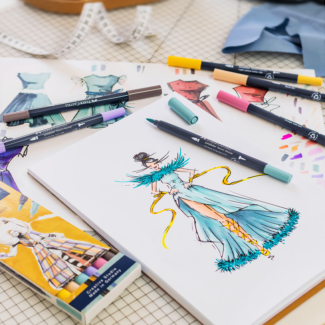 Faber-Castell Goldfaber Sketch Marker Set of 6 Fashion