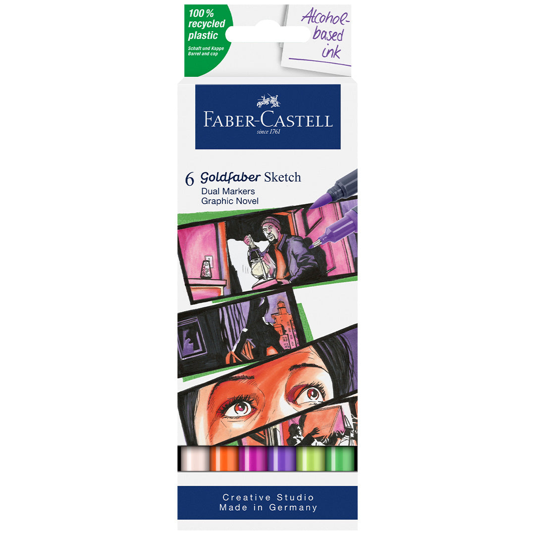 Faber-Castell Goldfaber Sketch Marker Set of 6 Graphic Novel