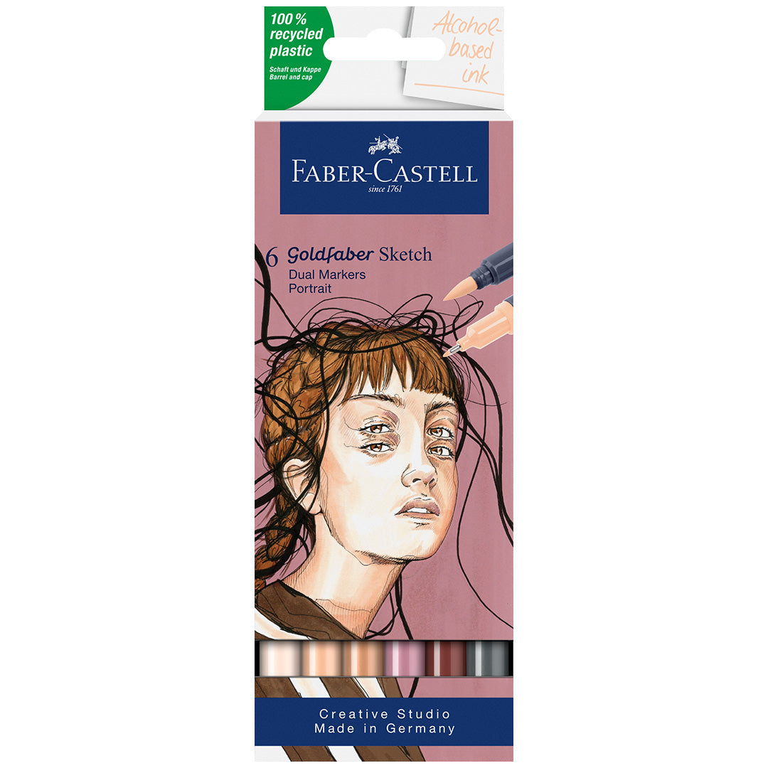 Faber-Castell Goldfaber Sketch Marker Set of 6 Kawaii Set 2