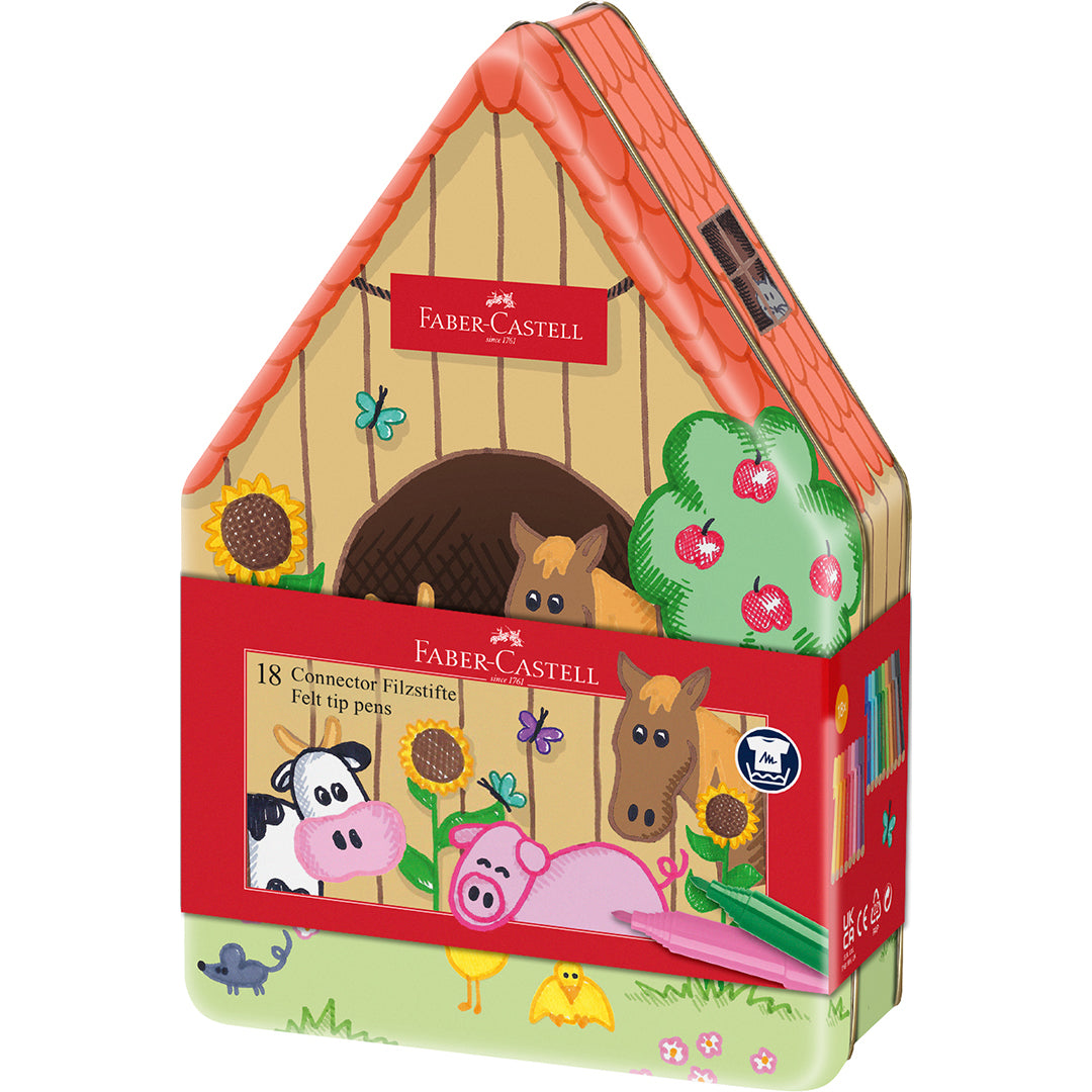 Faber-Castell Connector Pen Farmhouse Box of 18