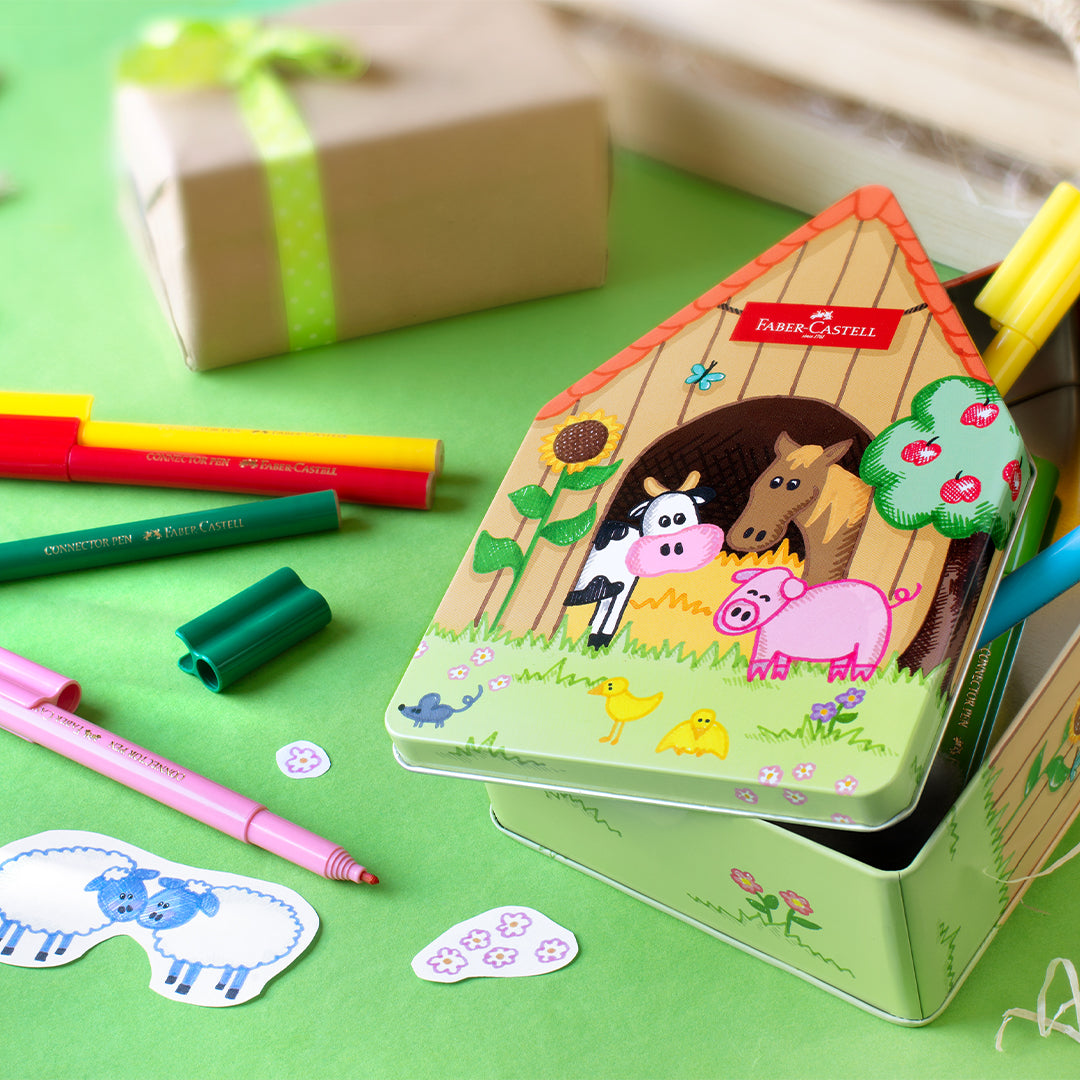 Faber-Castell Connector Pen Farmhouse Box of 18