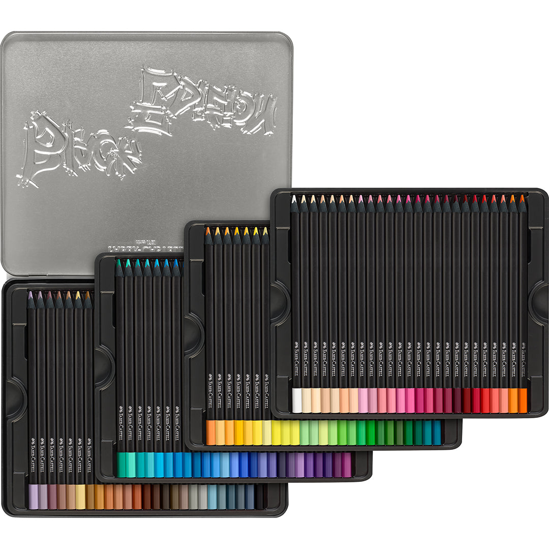 Faber-Castell Colour Pencils Black Edition Tin of 100