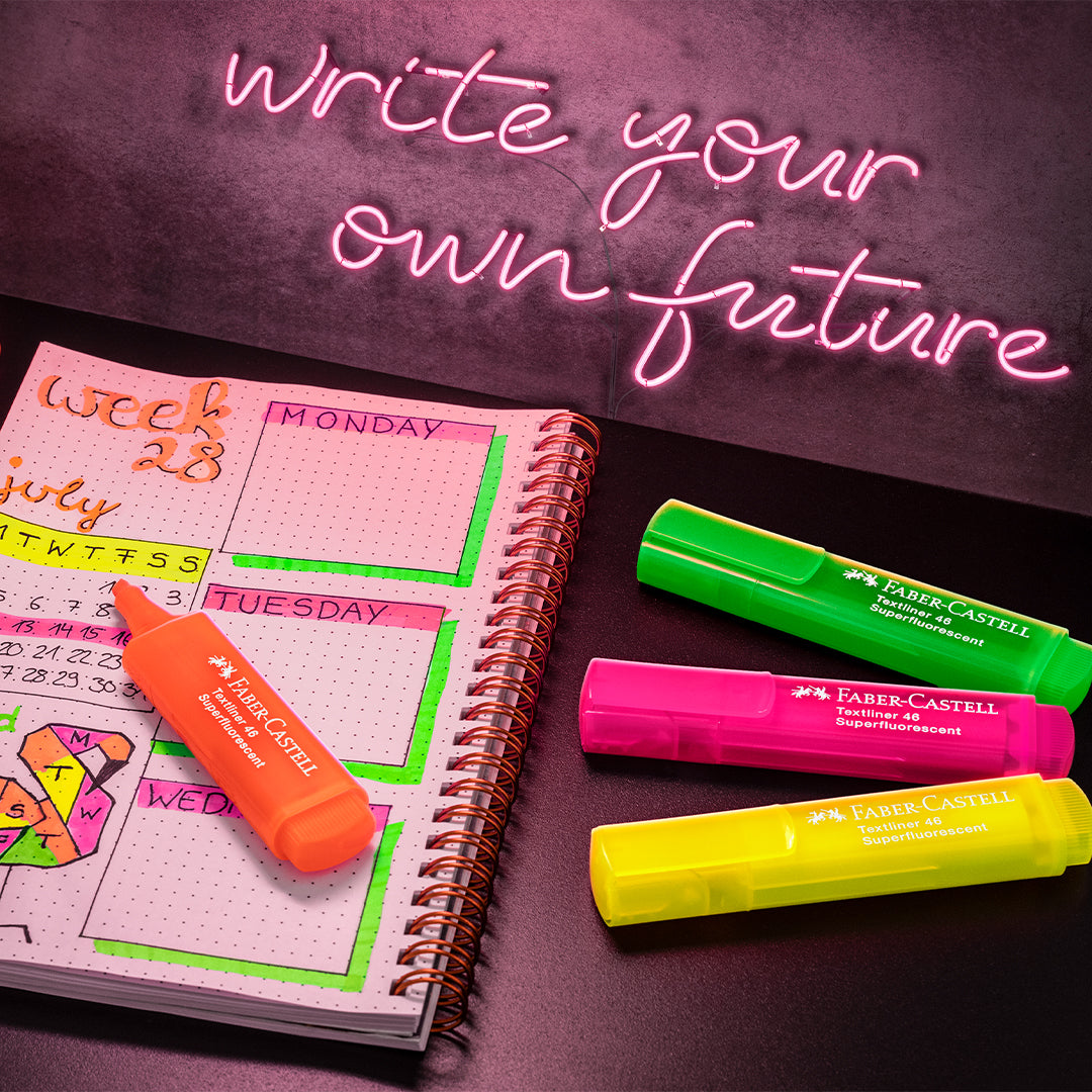 Faber-Castell Textliner 46 Neon Wallet of 4 GenZ