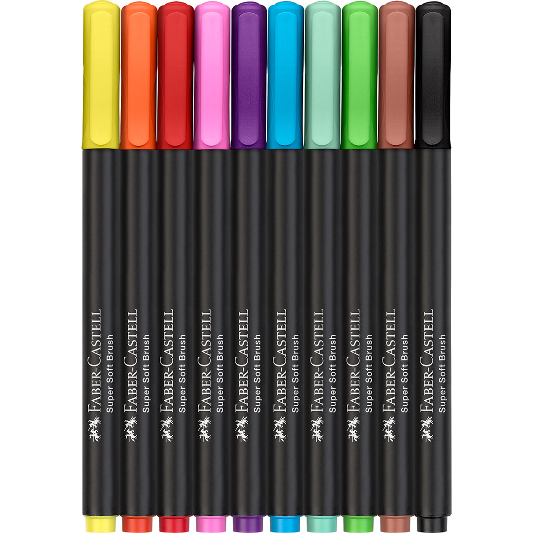 Faber-Castell Brush Pens Black Edition Set of 10