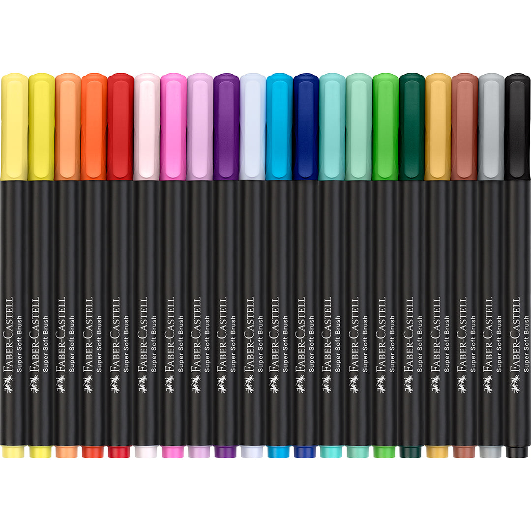 Faber-Castell Brush Pens Black Edition Set of 20