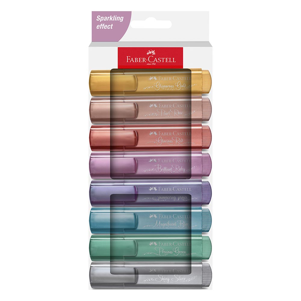 Faber-Castell Highlighter Textliner 46 Metallic Wallet Of 8