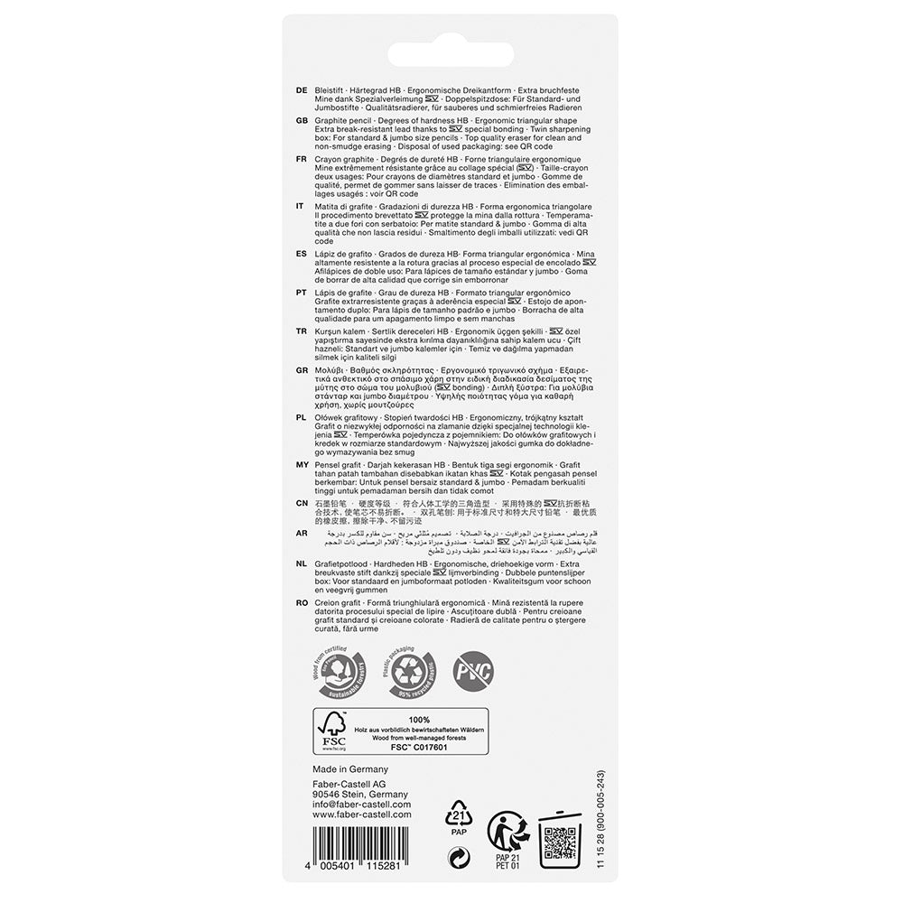 Faber-Castell Unicorn Jumbo Grip Pencil and Accessories Set