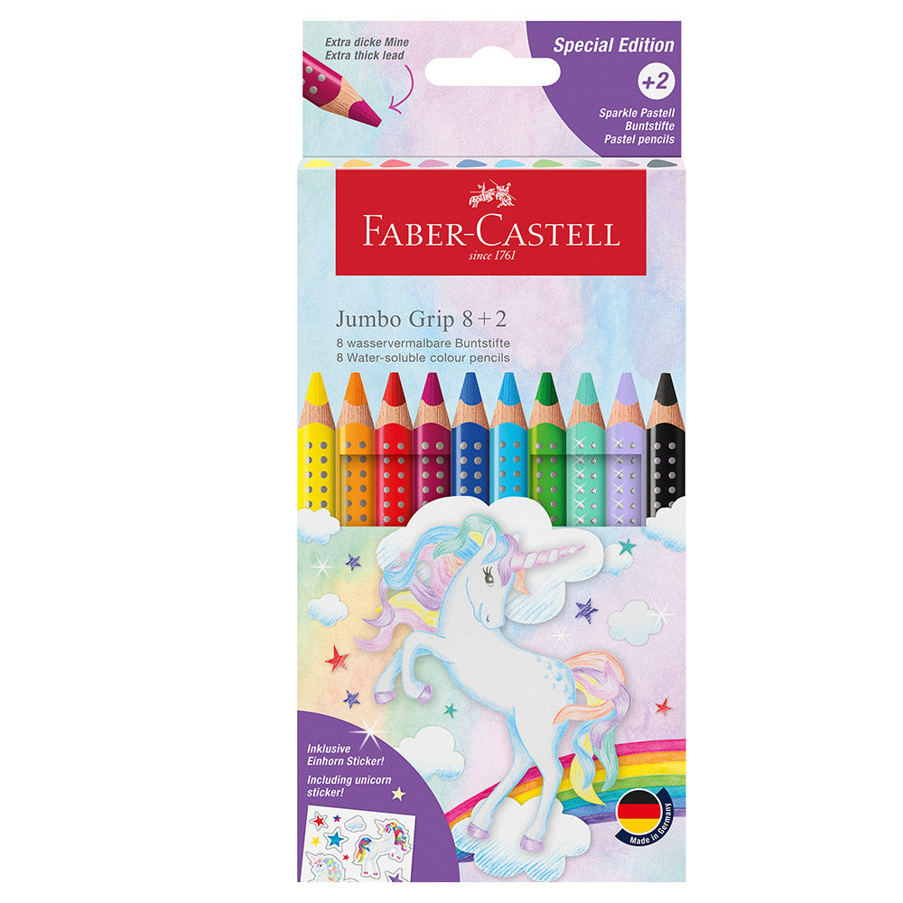 Faber-Castell Jumbo Grip Colour Pencil Set of 10