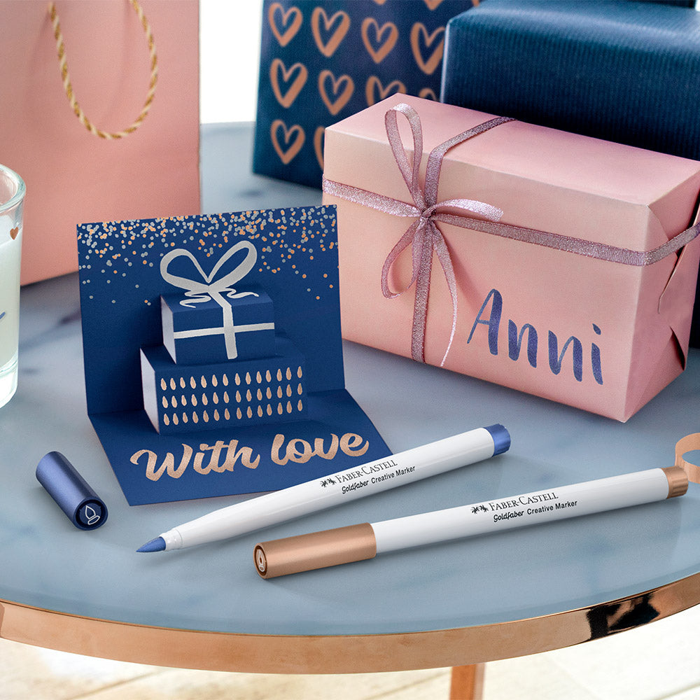 Faber-Castell Creative Marker Brush Tip Set of 6 Happy Celebration