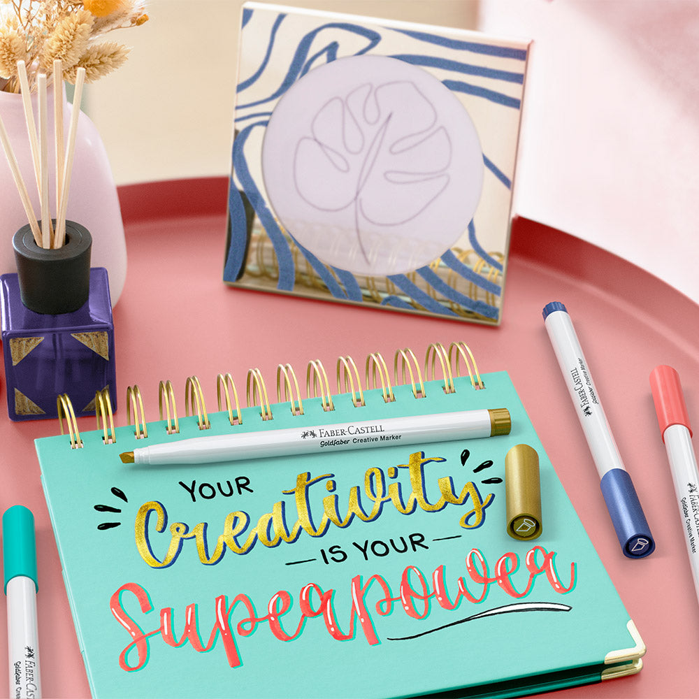 Faber-Castell Creative Marker Calligraphy Tip Set of 6