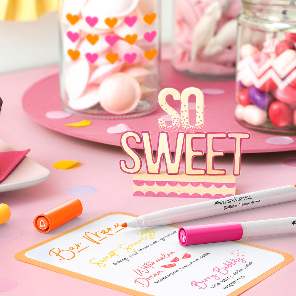 Faber-Castell Creative Marker Bullet Tip Set of 6 Sweet Moments