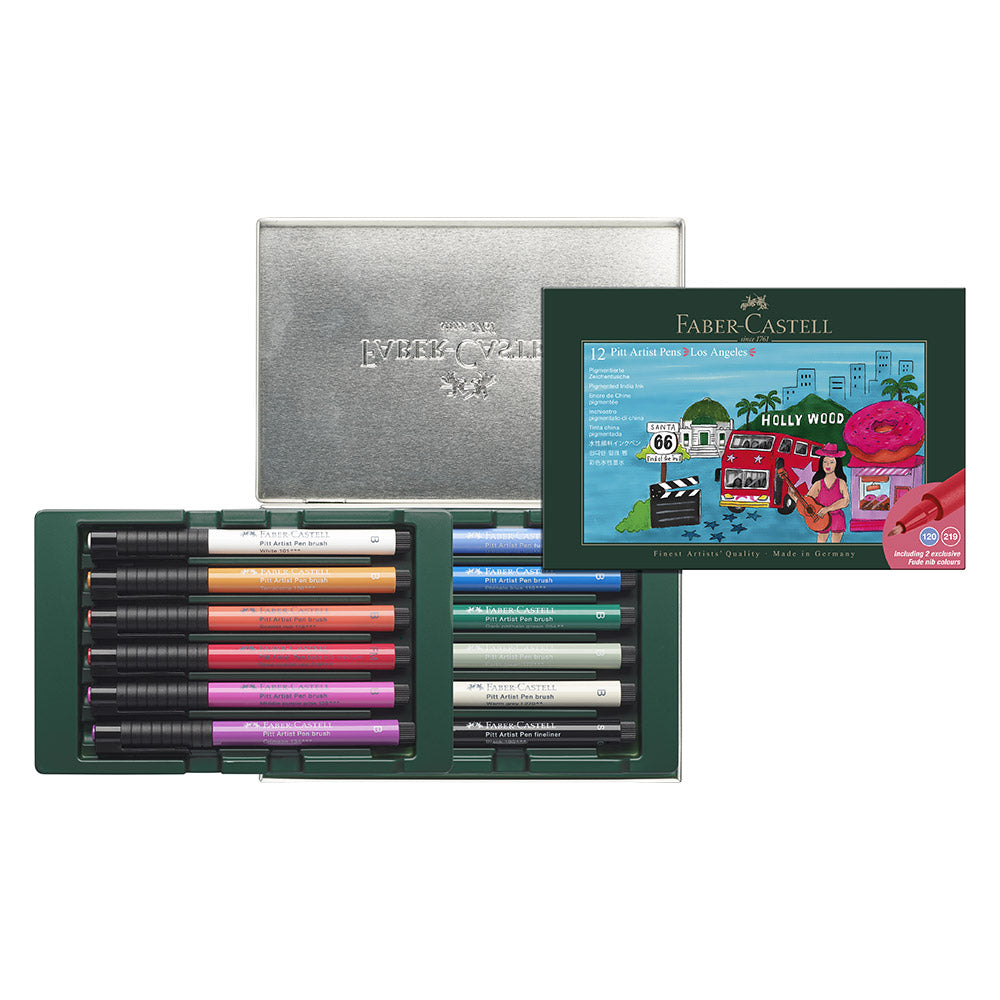 Faber-Castell Pitt Artist Brush Pen City Gift Set of 12 Los Angeles