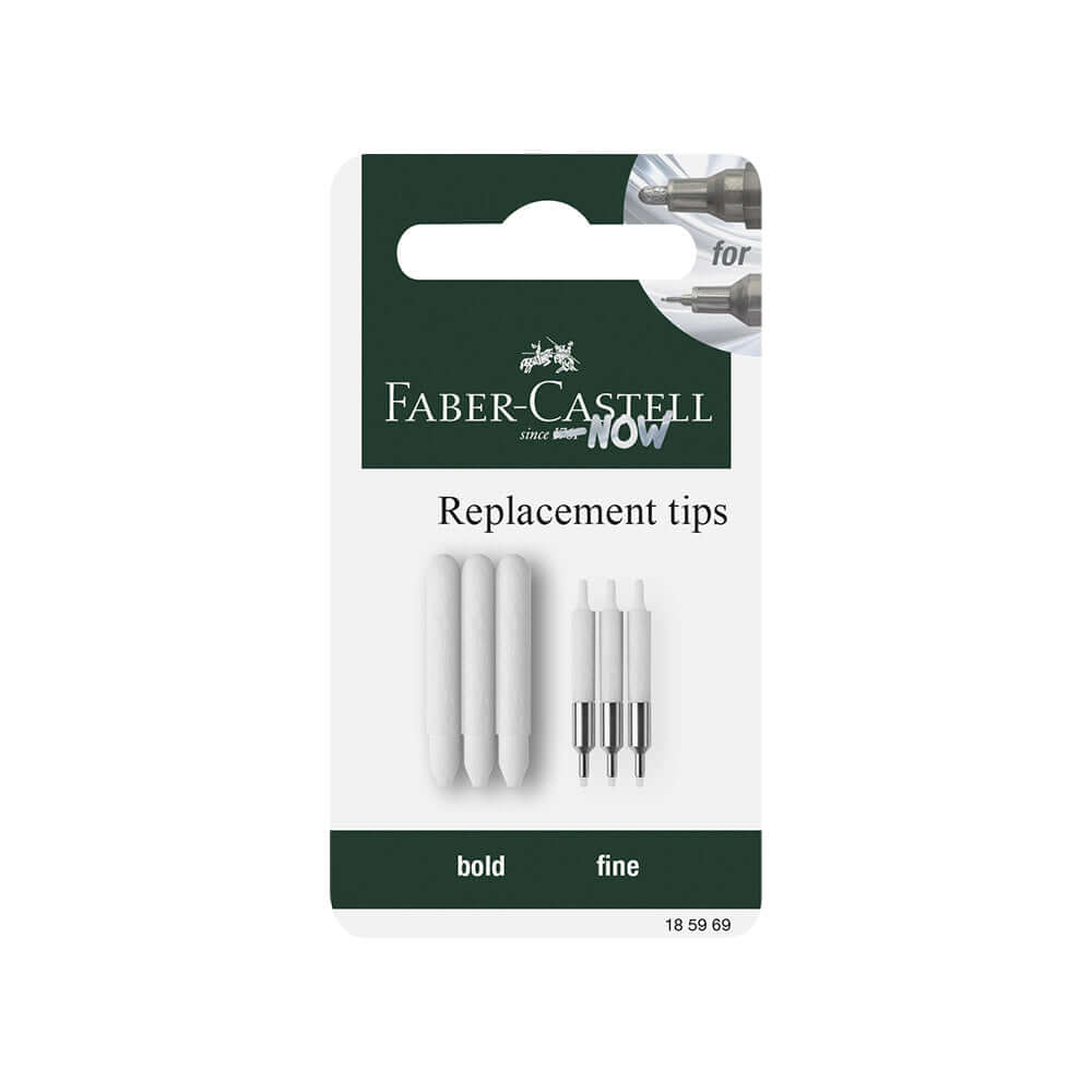 Faber-Castell Multimark Acrylic Dual Marker Set of 6 Mirror Replacement Tips