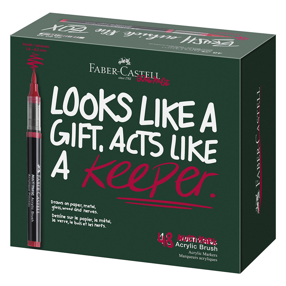 Faber-Castell Multimark Acrylic Brush Box of 48