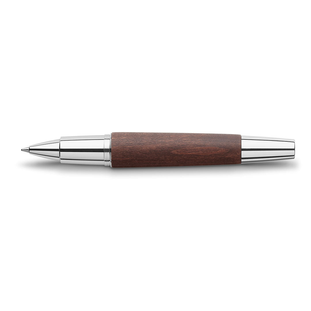 Faber-Castell e-motion Pearwood Rollerball Pen Dark Brown
