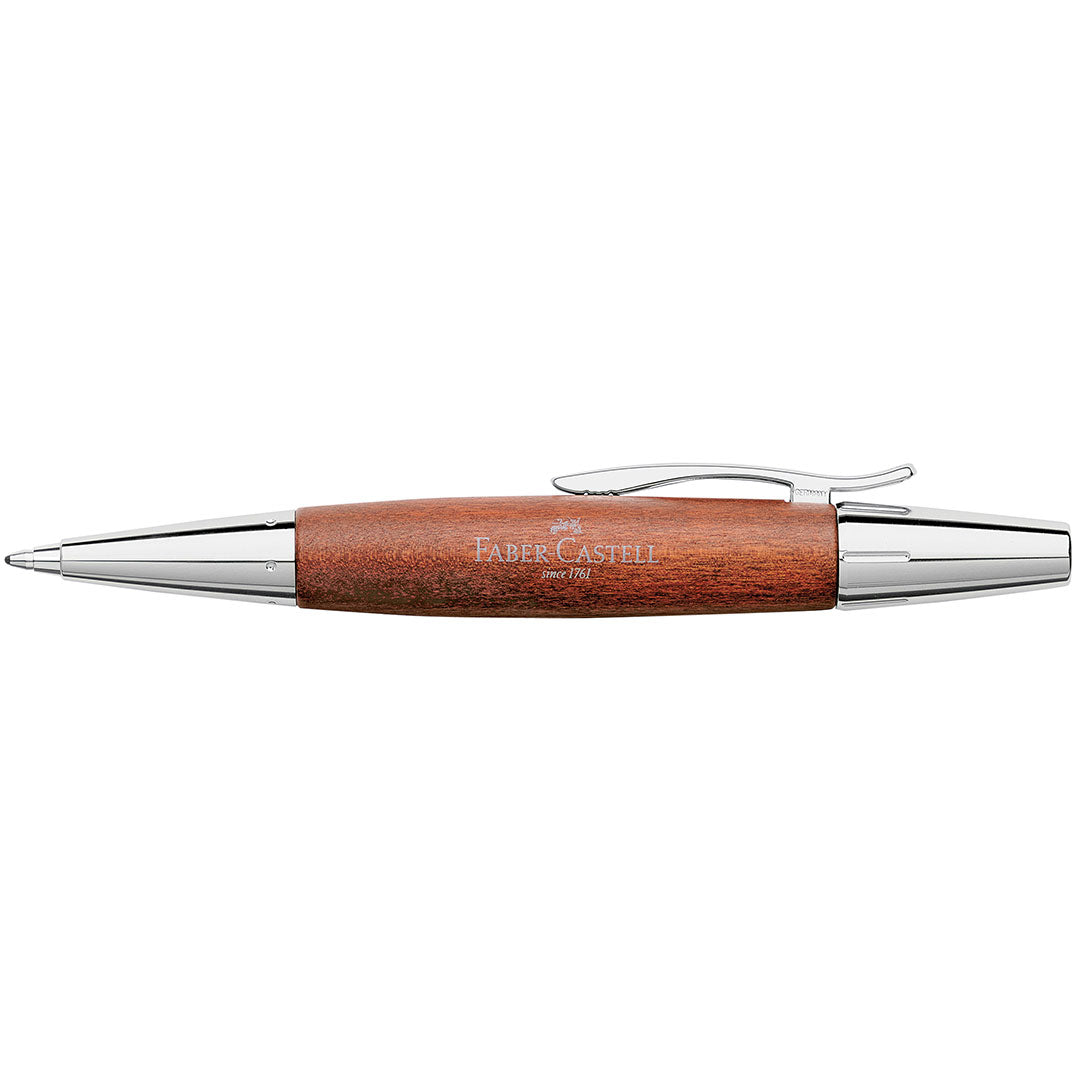 Faber-Castell e-motion Ballpoint Pen Chrome and Wood