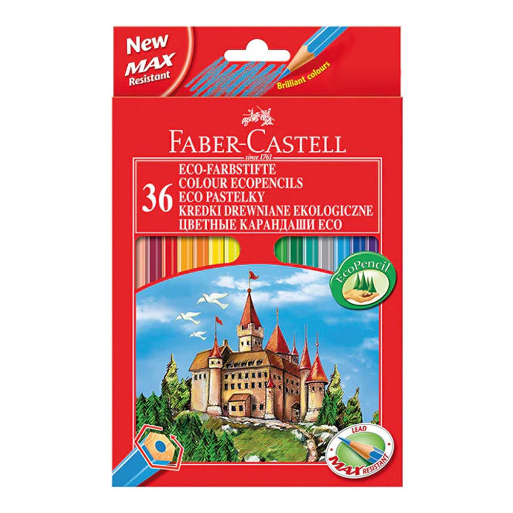 Faber-Castell Eco Colouring Pencils Box of 36