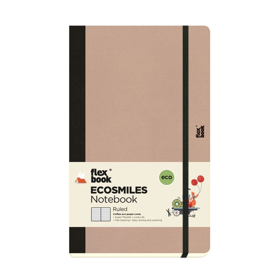 Flexbook Ecosmiles Ruled Notebook Medium Almond by Flexbook at Cult Pens
