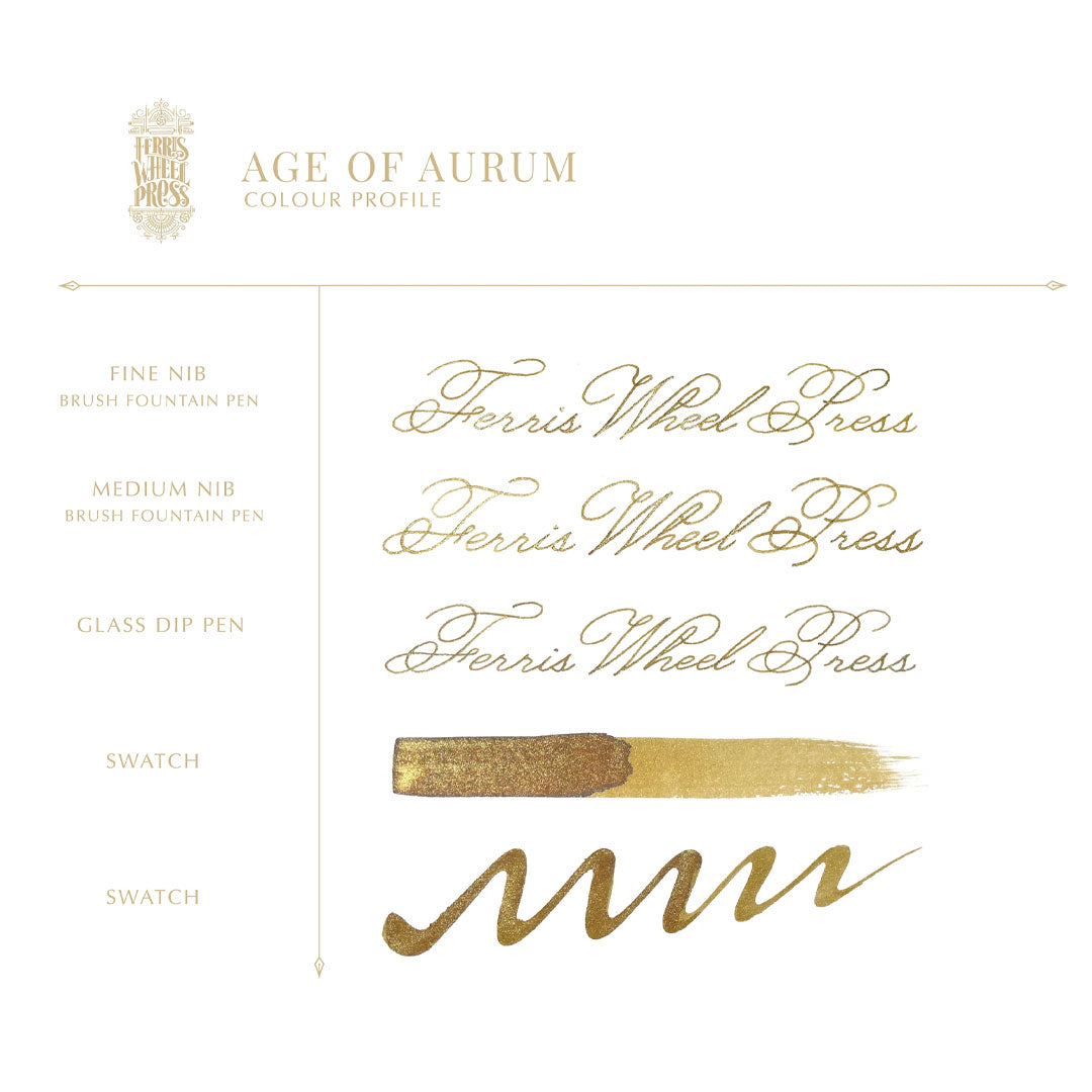 Ferris Wheel Press Ferritales Fountain Pen Ink 20ml Age of Aurum