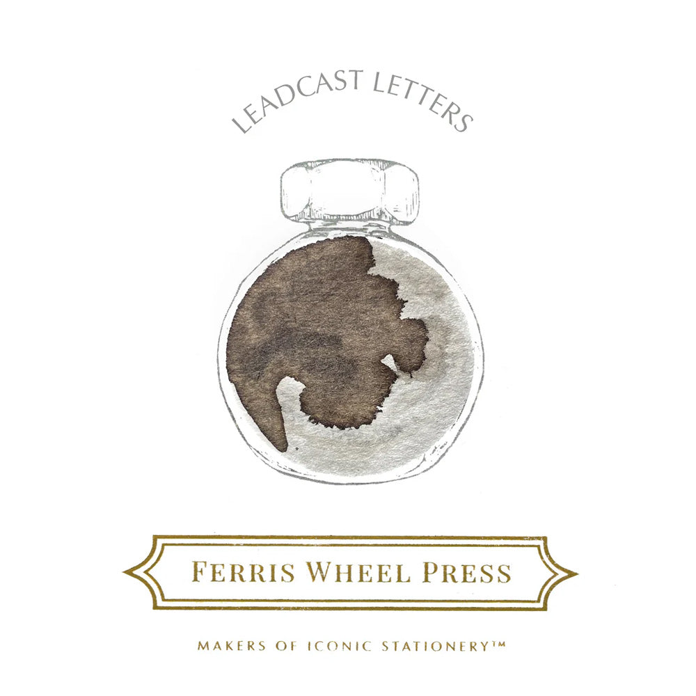 Ferris Wheel Press Fountain Pen Ink 38ml Leadcast Letters