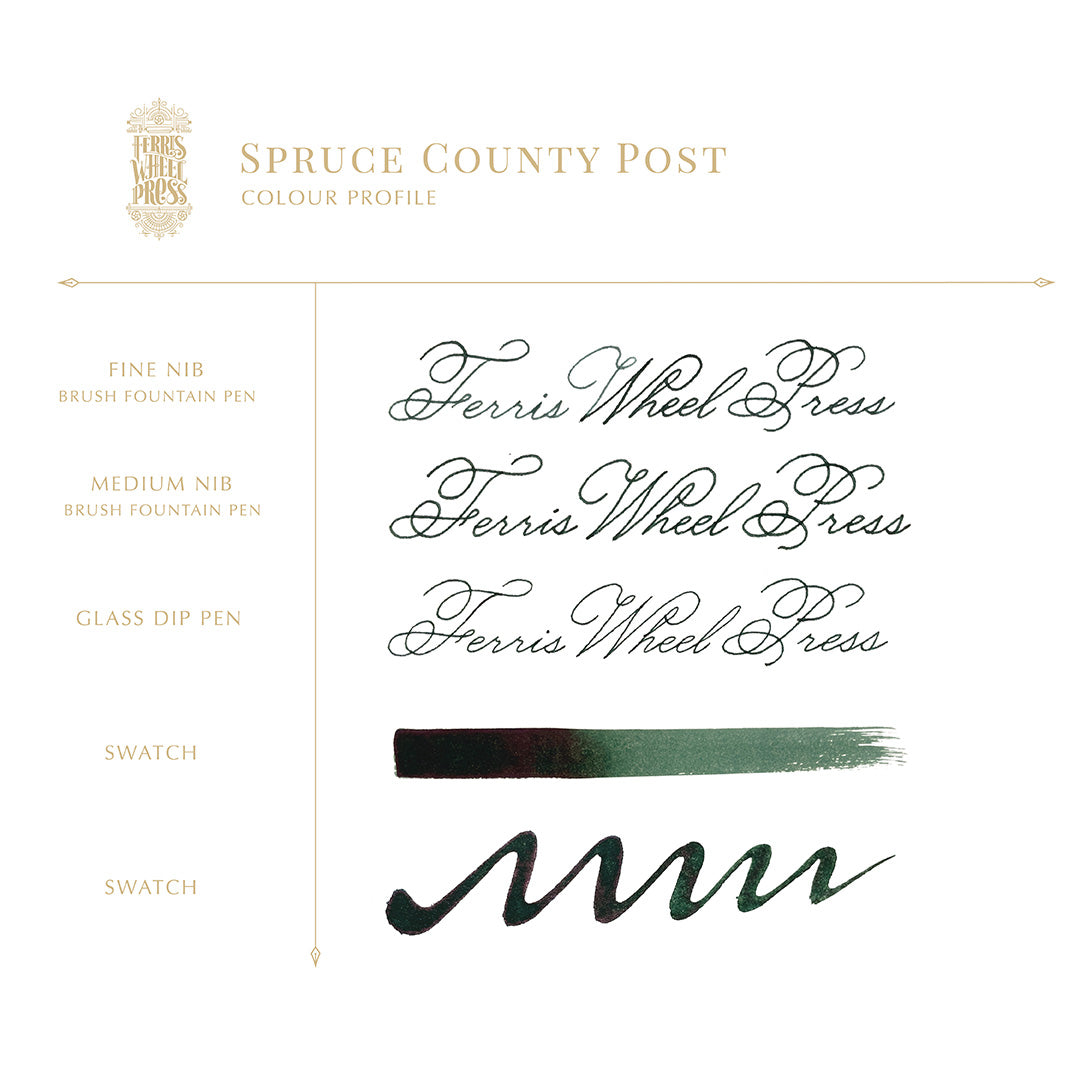 Ferris Wheel Press Fountain Pen Ink 38ml Spruce County Post