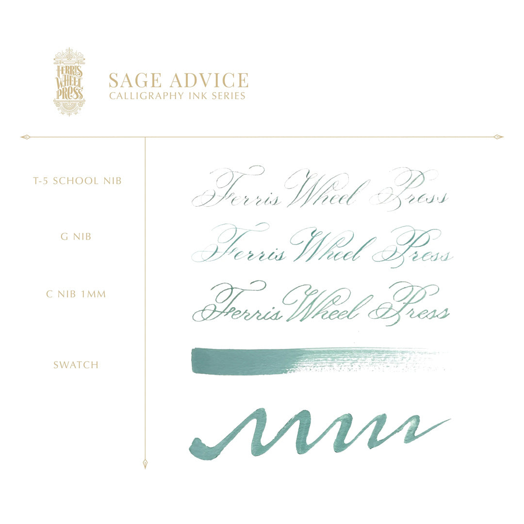 Ferris Wheel Press Calligraphy Ink 28ml Sage Advice