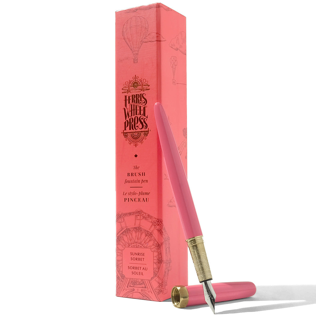 Ferris Wheel Press Brush Fountain Pen Sunrise Sorbet
