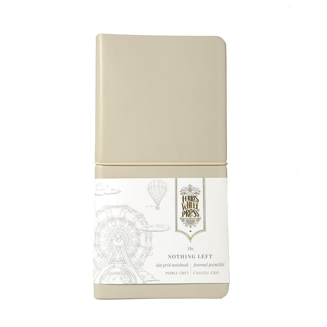 Ferris Wheel Press The Nothing Left Feather Notebook Pebble Grey