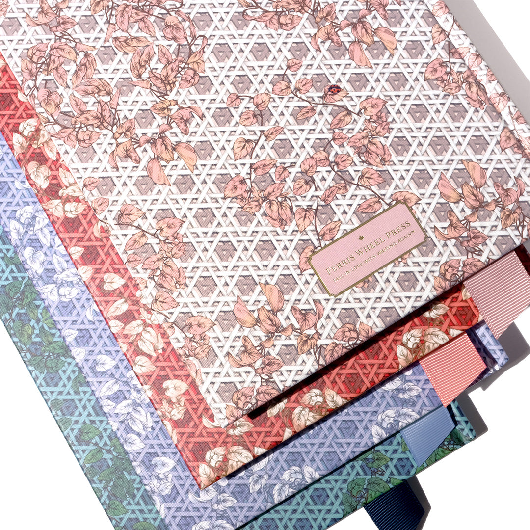 Ferris Wheel Press A5 Sketchbook Enveloped in Rattan Teal