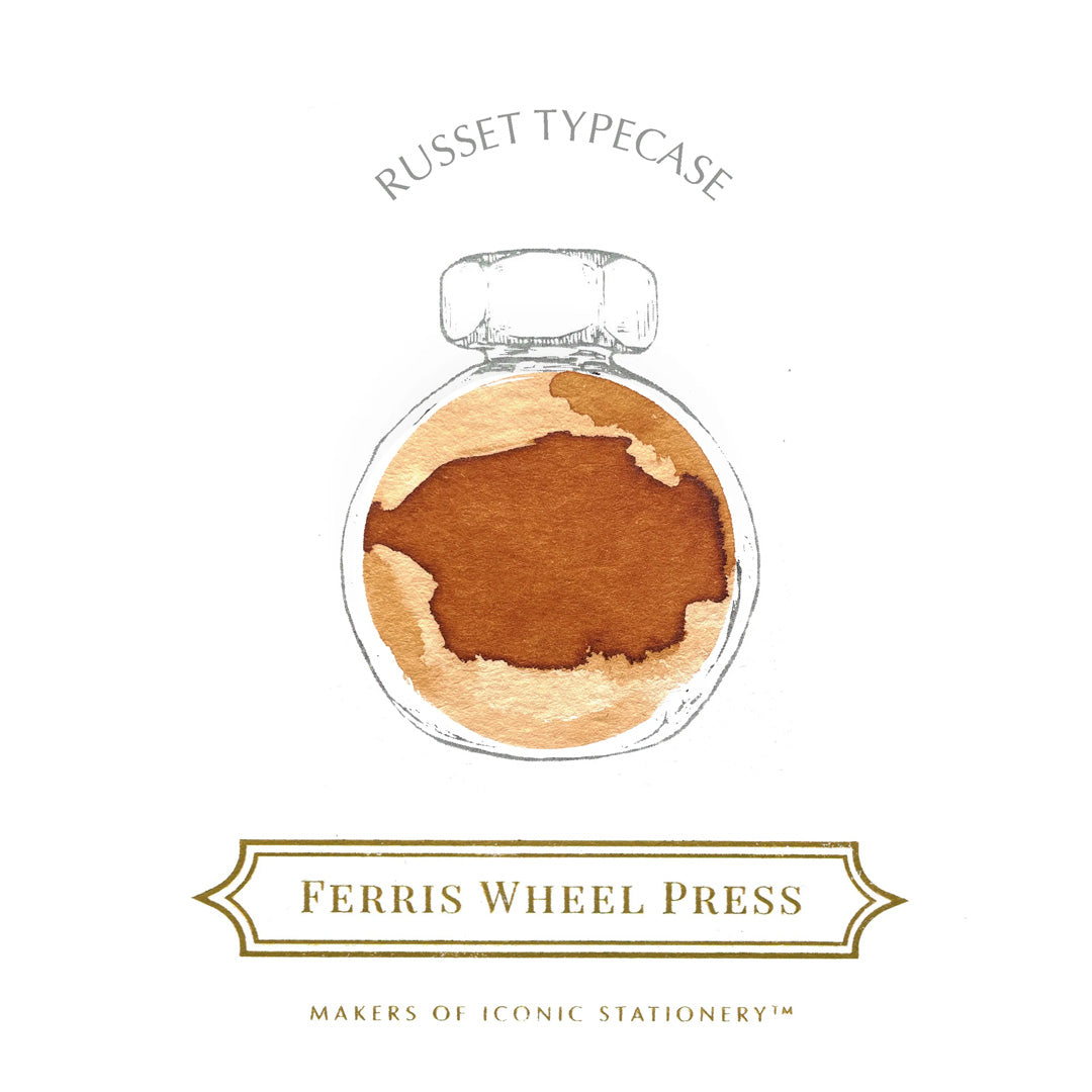 Ferris Wheel Press Everyday Fountain Pen Ink 10ml Russet Typecase