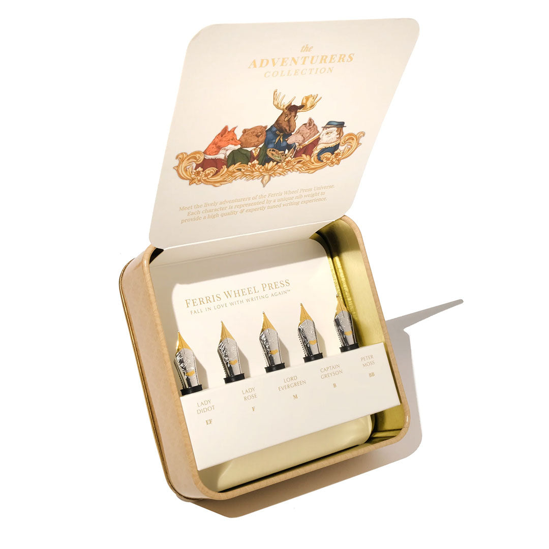 Ferris Wheel Press The Adventurers Nib Collection Flight of 5