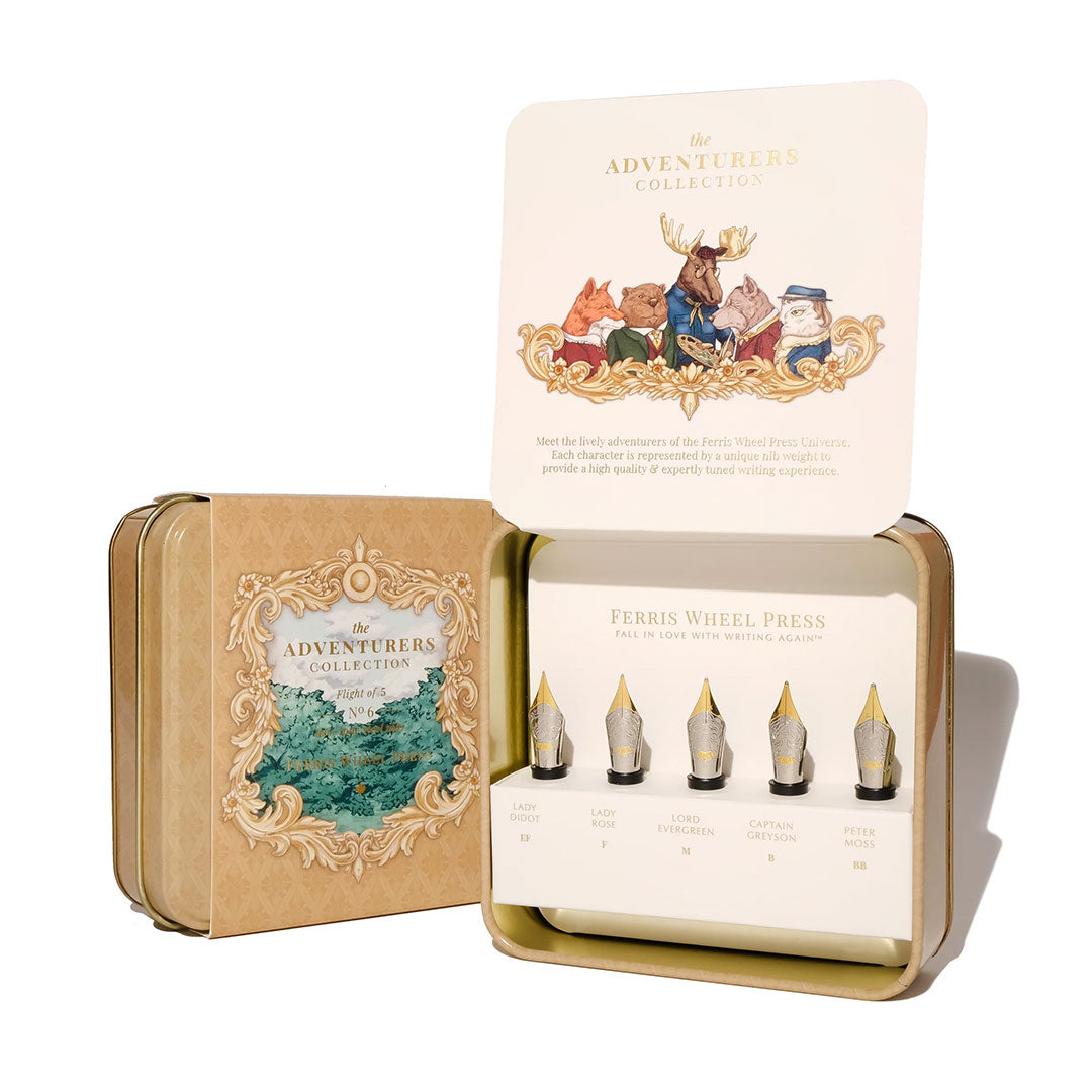 Ferris Wheel Press The Adventurers Nib Collection Flight of 5