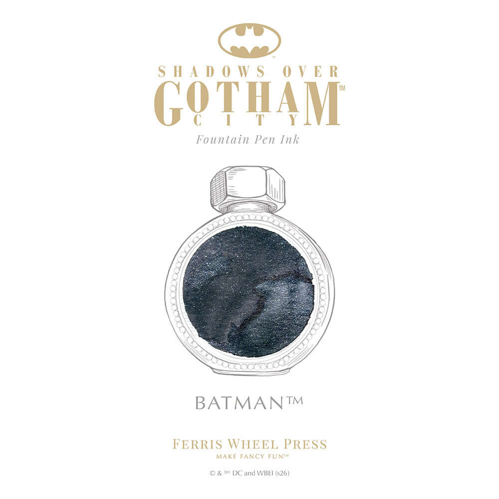 Ferris Wheel Press x Warner Bros. Batman Fountain Pen Ink 38ml Batman