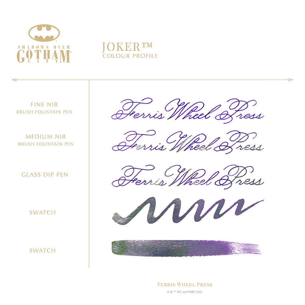 Ferris Wheel Press x Warner Bros. Batman Pen and Ink Set Joker
